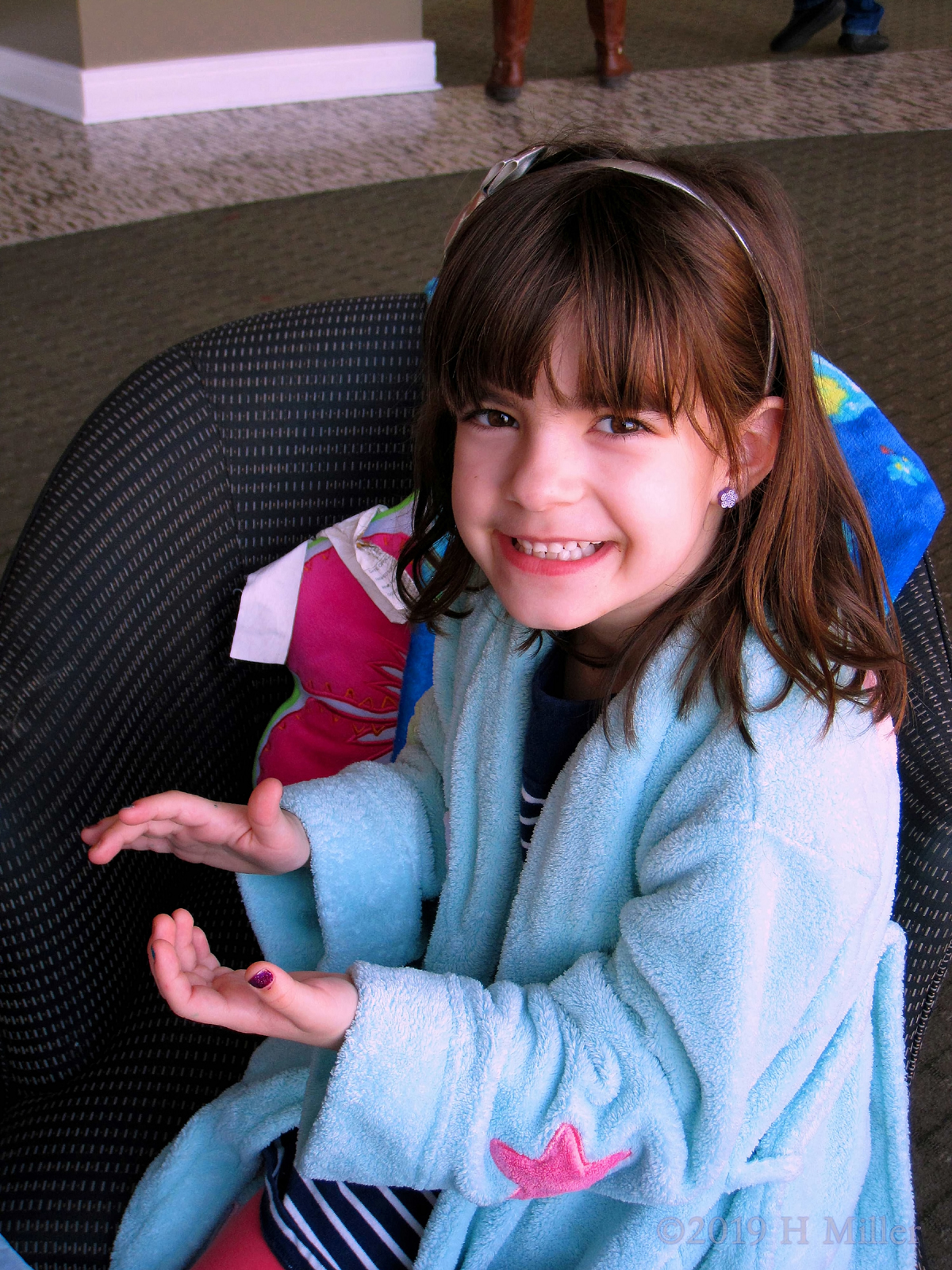 A Great Big Smile After Her Fantastic Kids Manicure! 