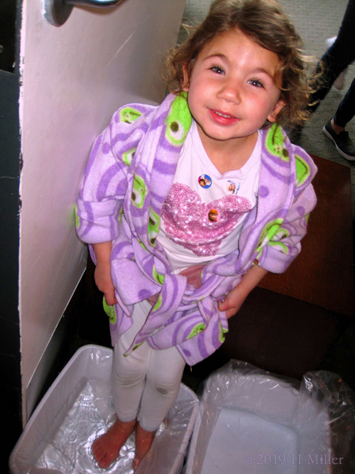 Excited For Her Kids Pedicure! Excited For Her Kids Pedicure!