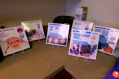 Spa Party Crafts Instruction Cards Spa Party Crafts Instruction Cards