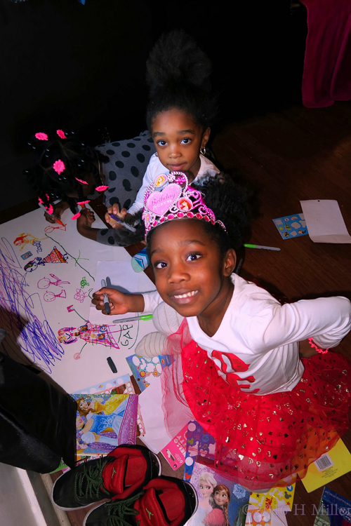 The Birthday Girl With Marker In Hand. The Birthday Girl With Marker In Hand.