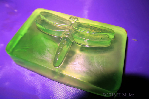 Limey Green Dragonfly Home Made Spa Party Craft Soap.