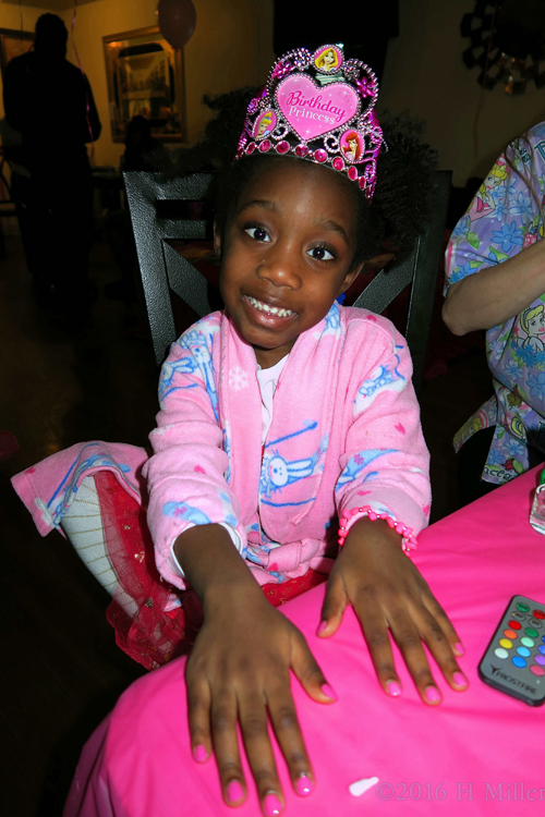 The Birthday Girl having Her Mani