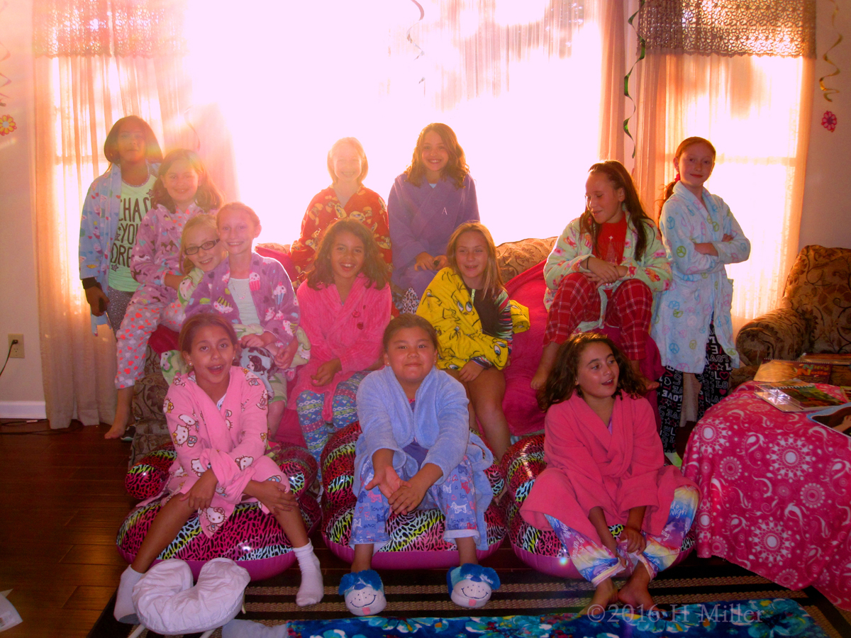 Group Photo In Spa Robes 