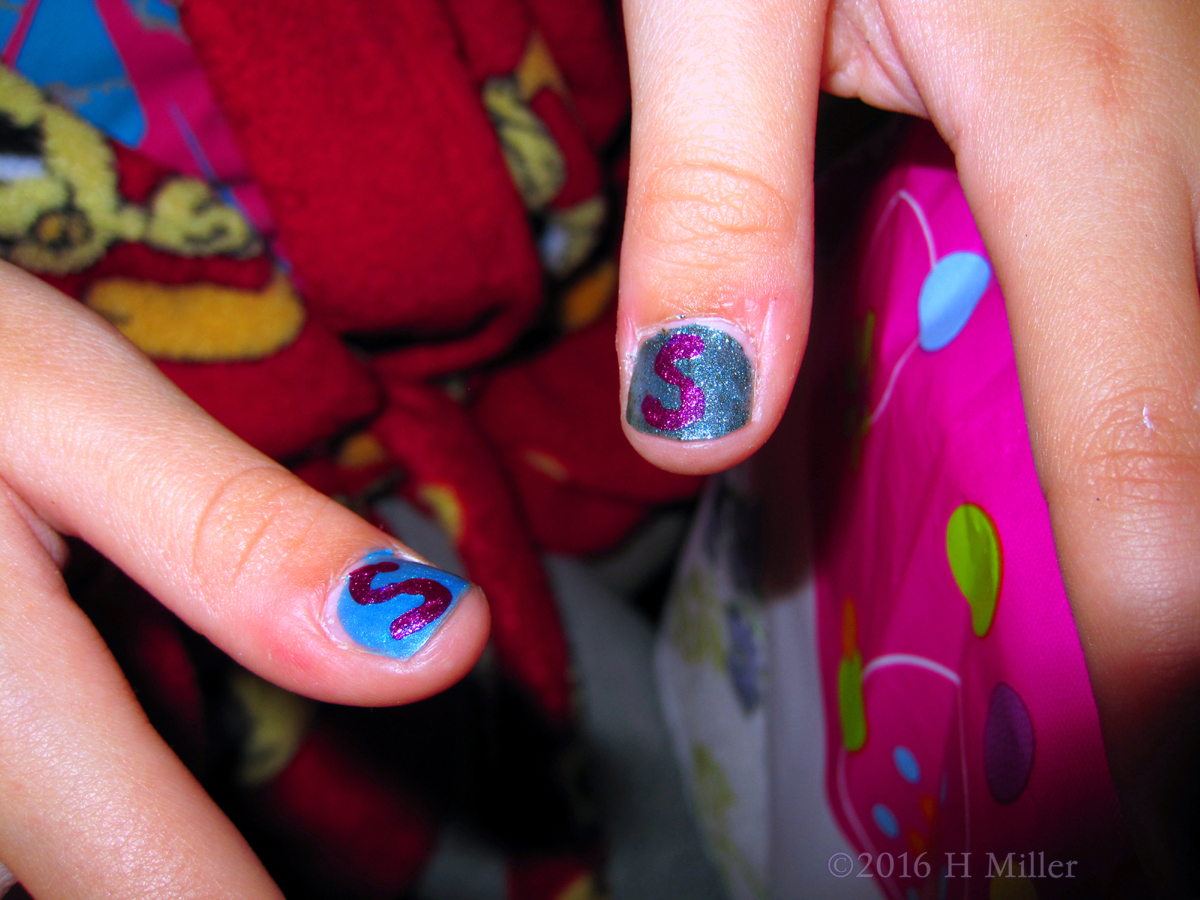 Purple S Sparkly Mini Manicure 