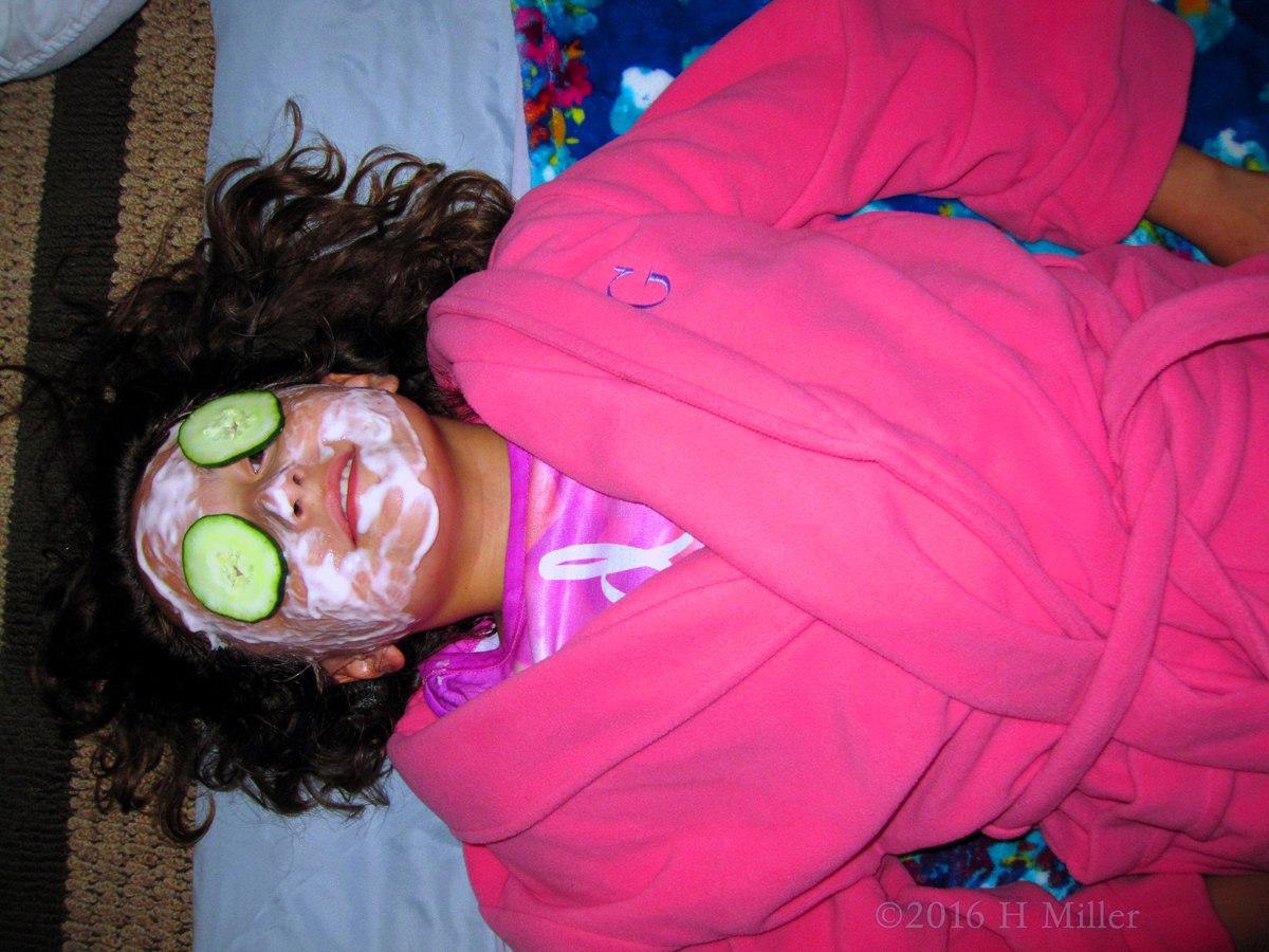Relaxing In A Vanilla Face Mask 
