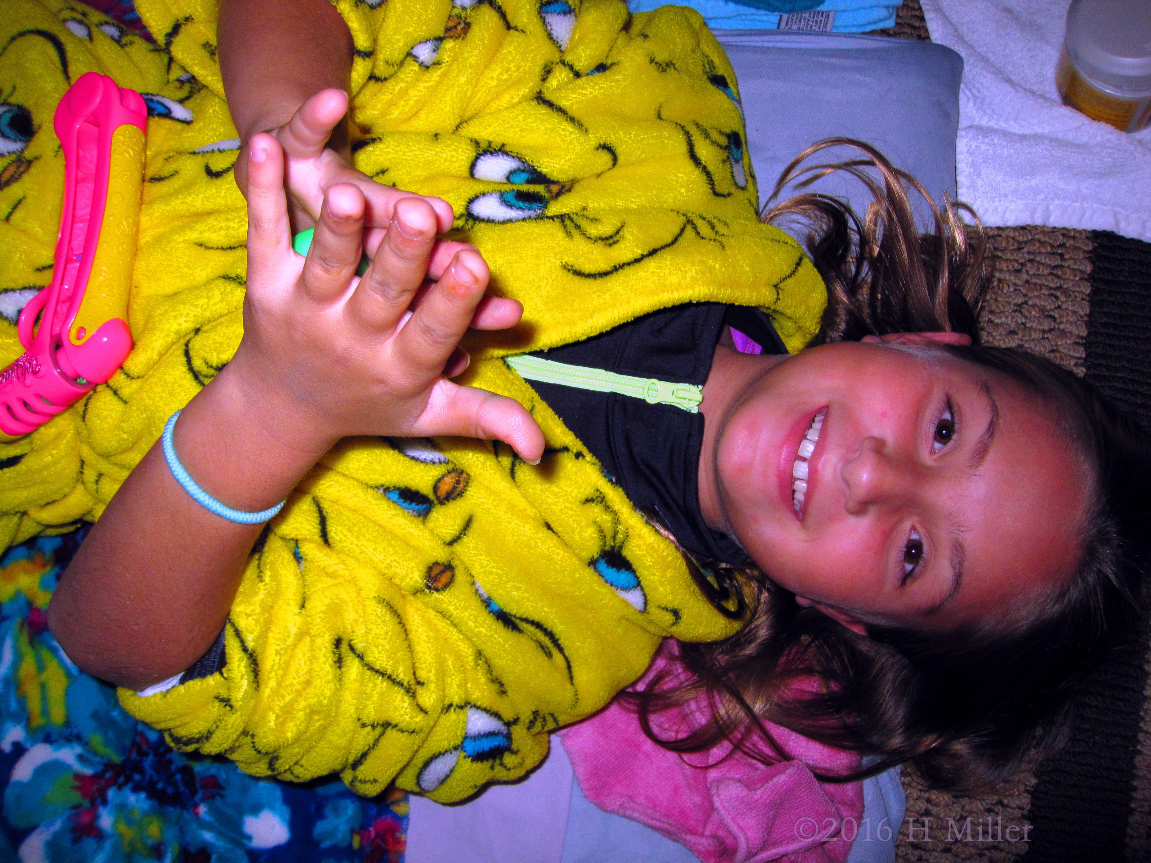 She's Ready For Her Kids Facial! She's Ready For Her Kids Facial!