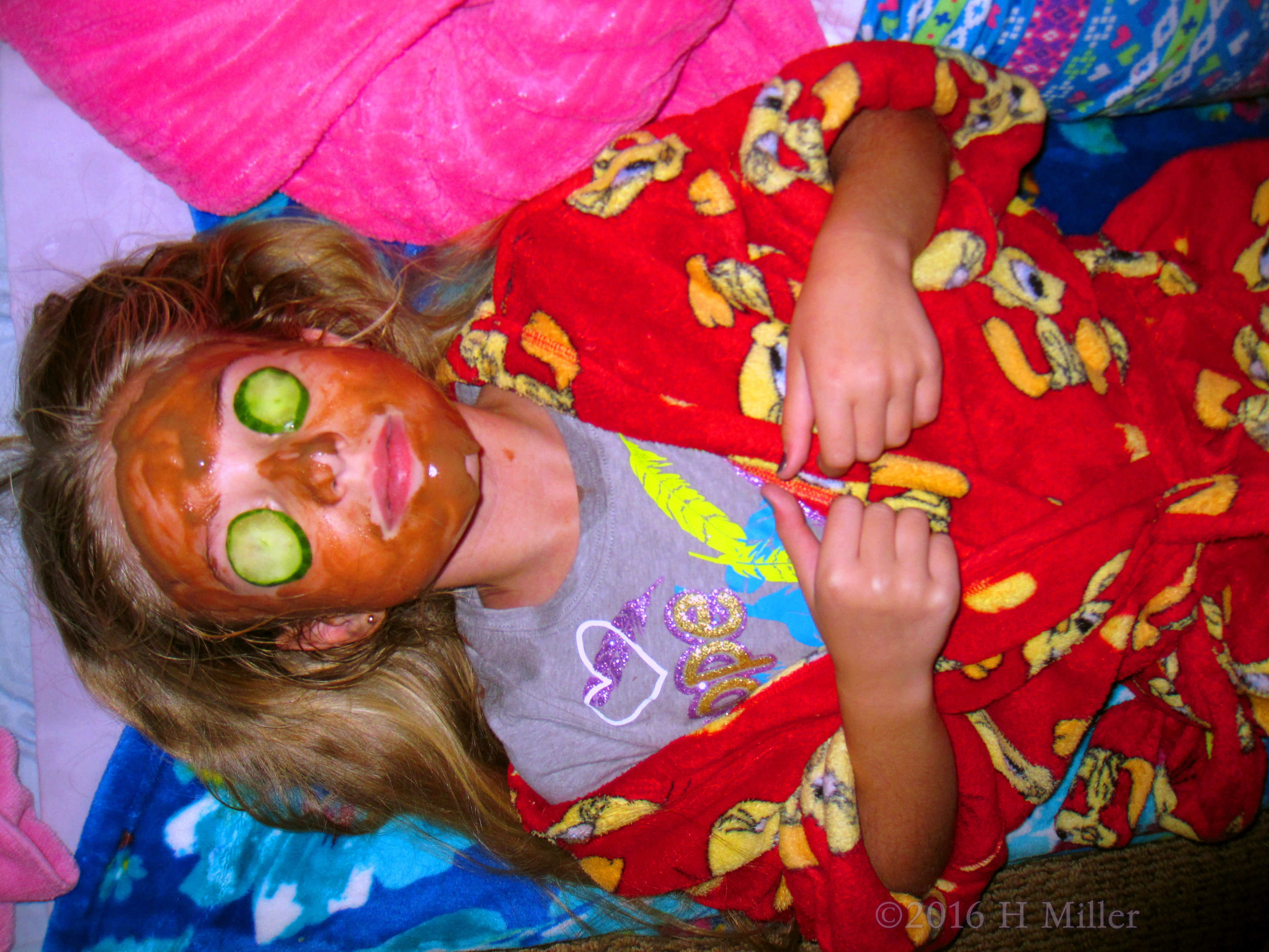 She's Relaxed In A Kids Facial She's Relaxed In A Kids Facial