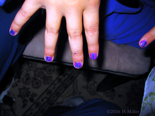 Purple Shiny Girls Spa Mini Mani