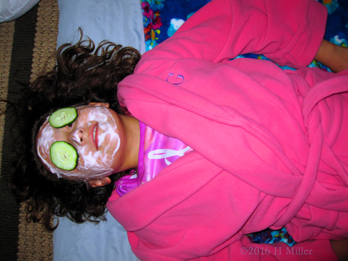 Relaxing In A Vanilla Face Mask