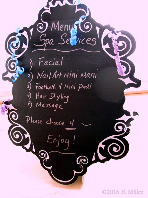 Spa Services Menu Spa Services Menu