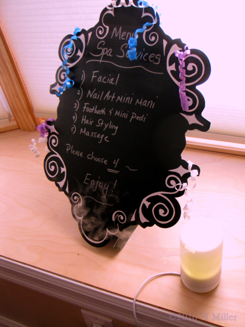 The Spa Party Menu. The Spa Party Menu.