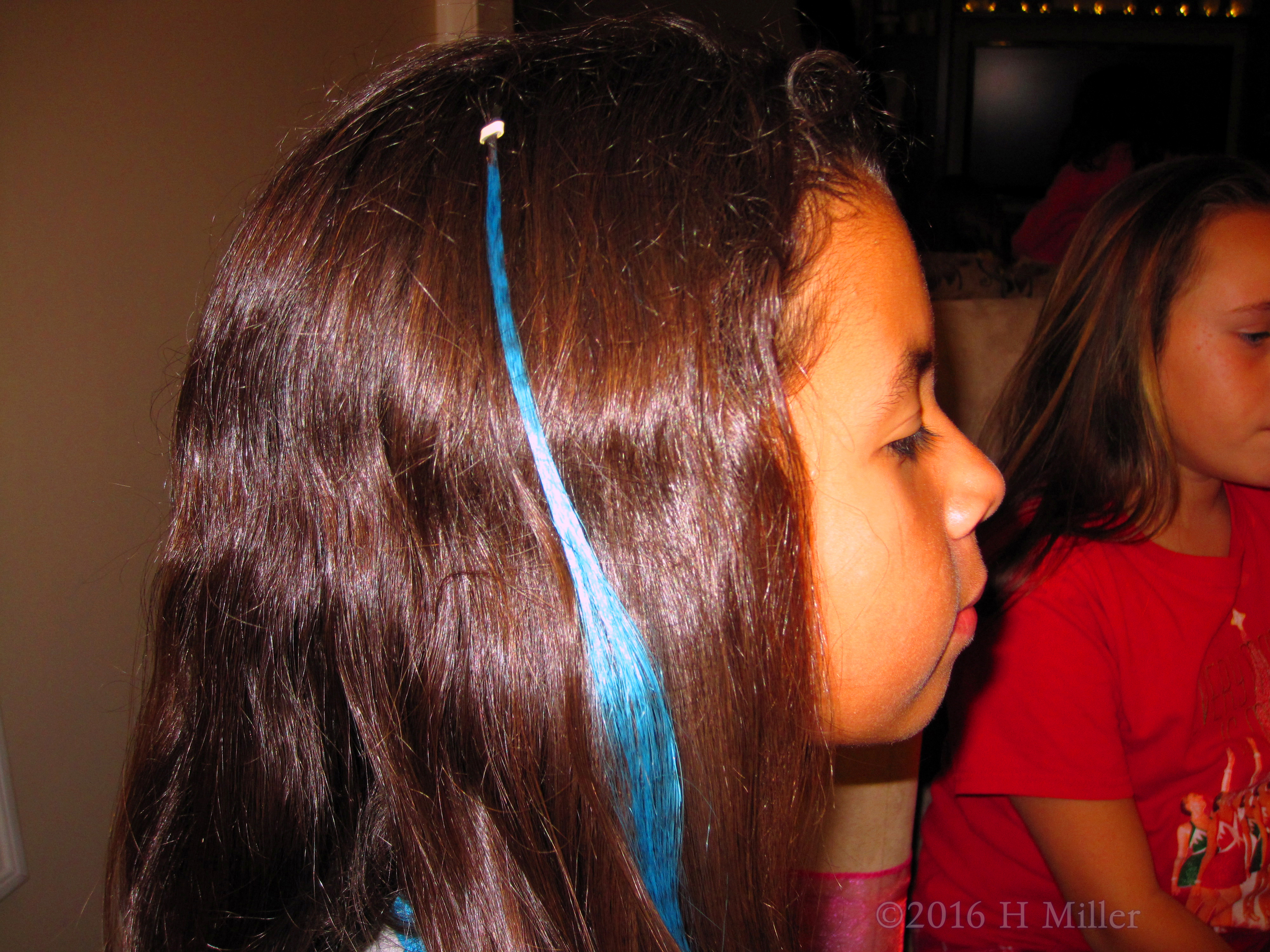 Cute Blue Feather Hairstyle Cute Blue Feather Hairstyle