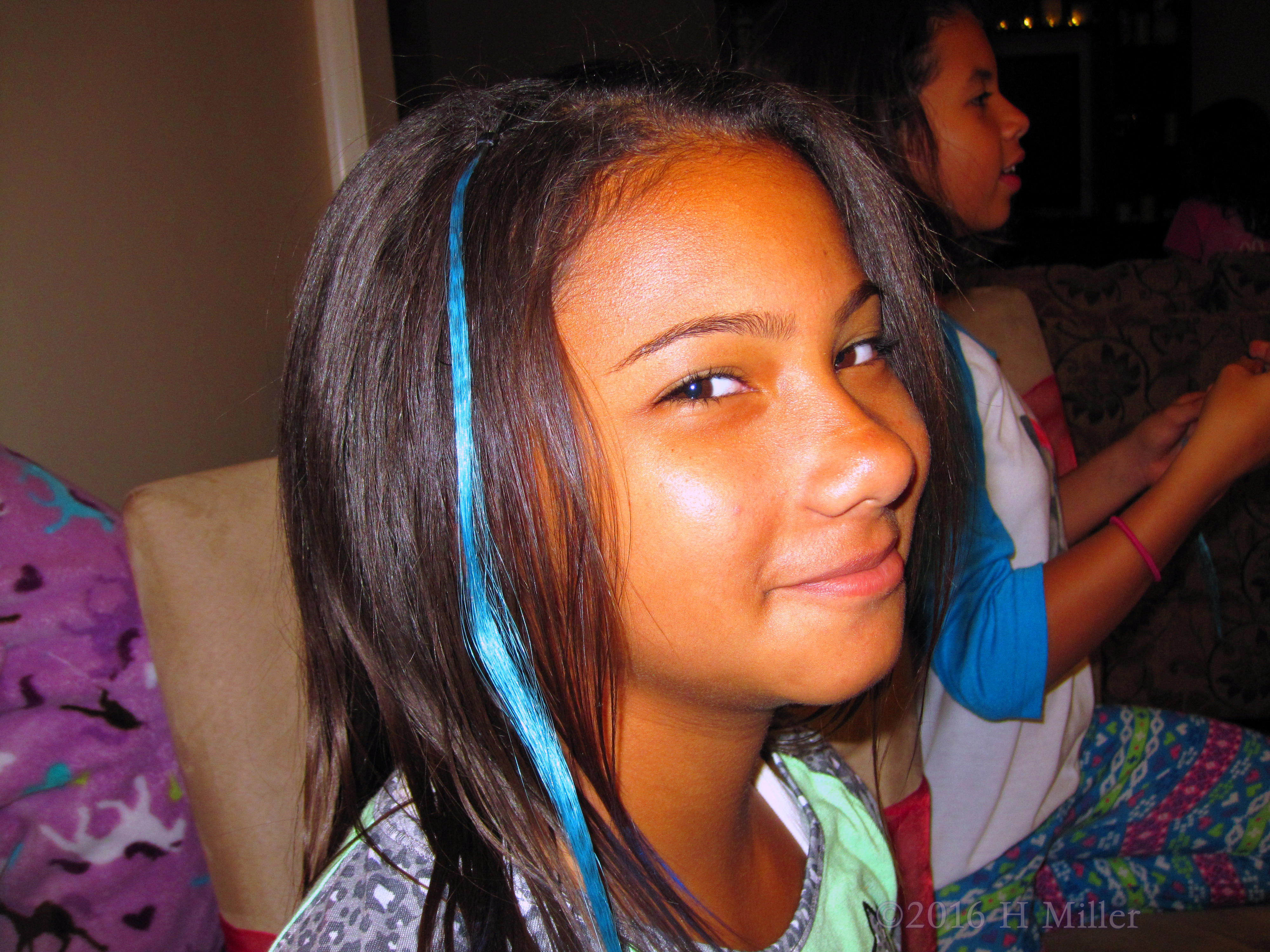 Cute Turquoise Clip In Hair Feather. 