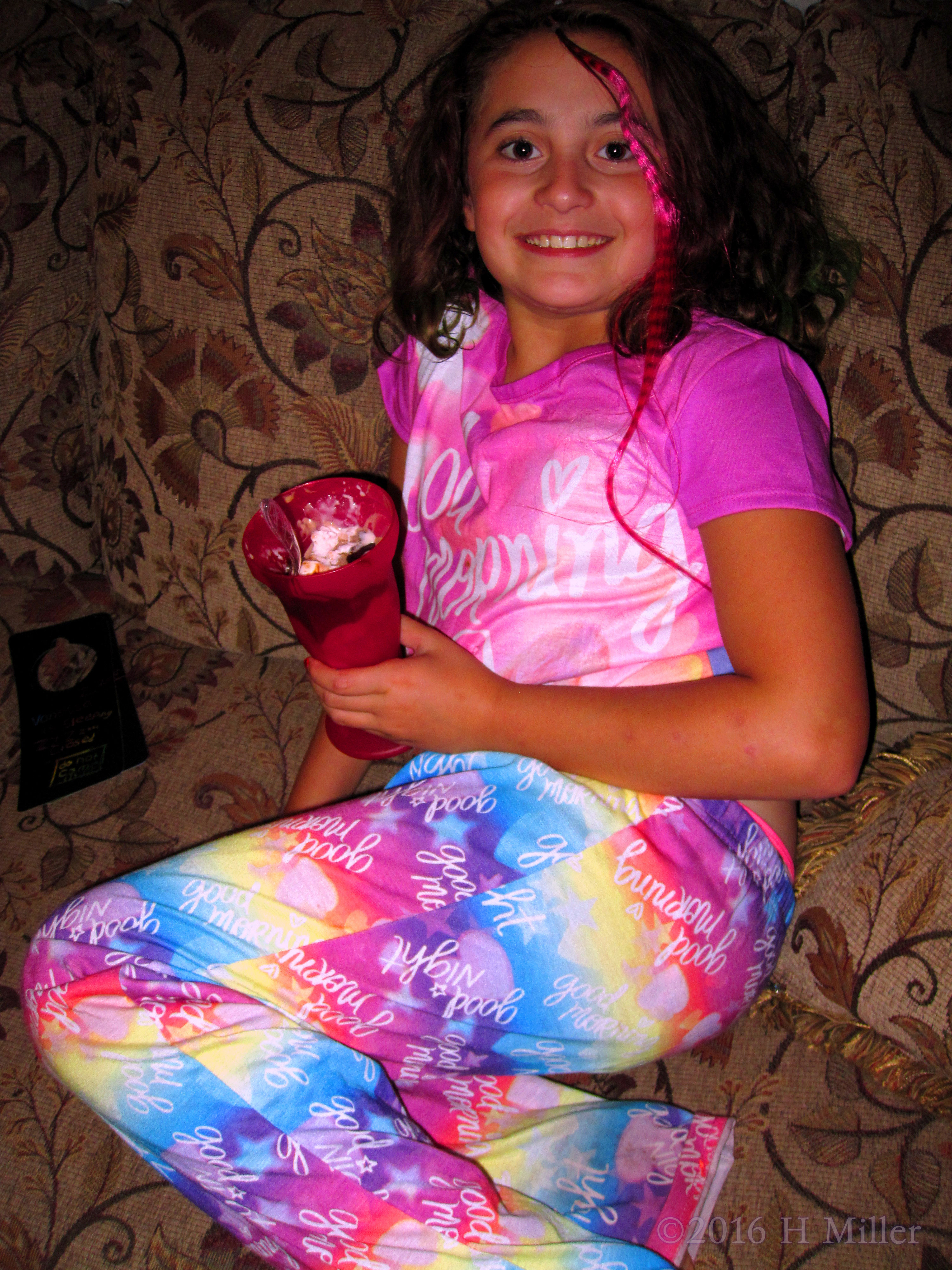 She's Enjoying Her Birthday Dessert! She's Enjoying Her Birthday Dessert!