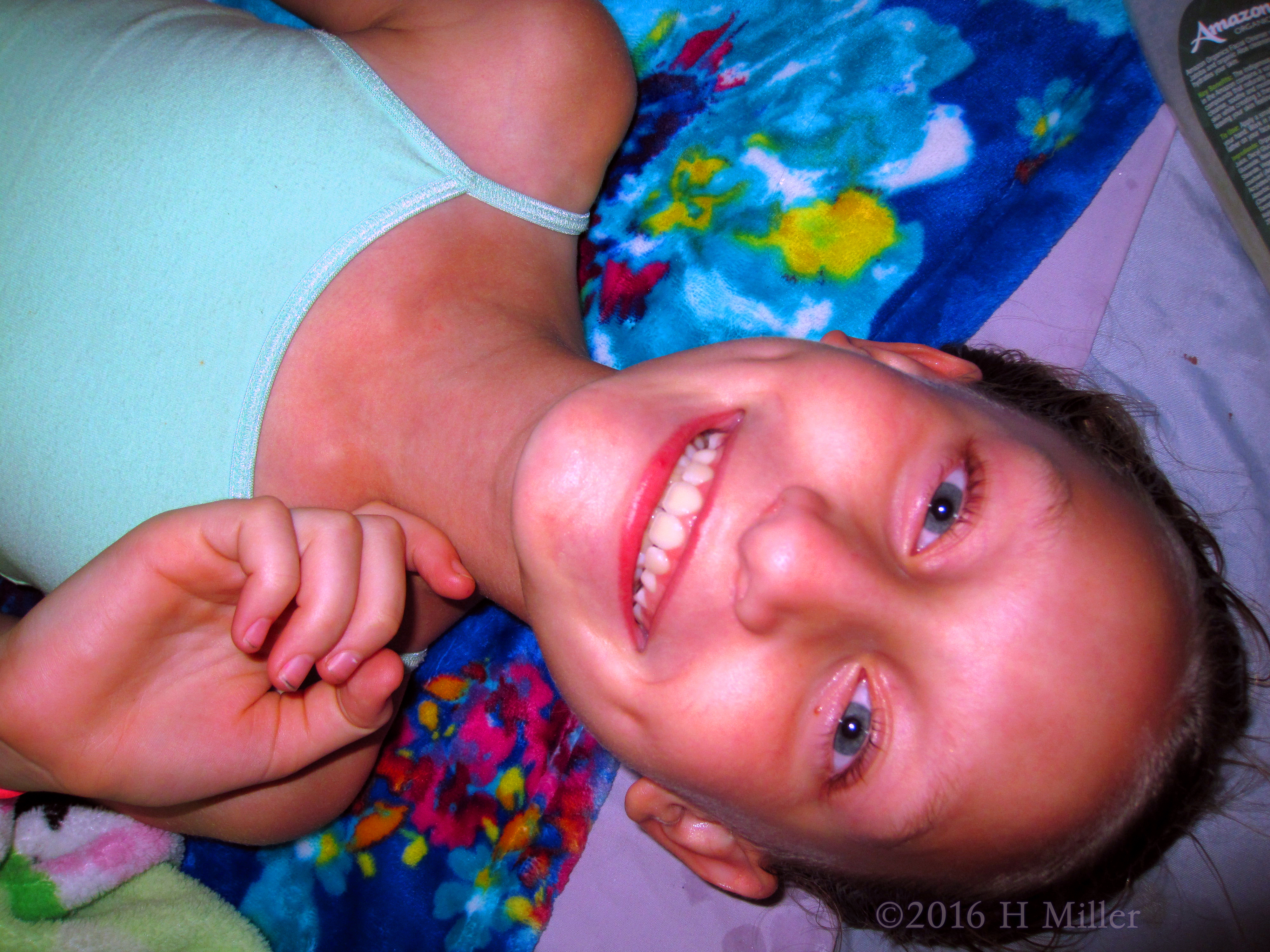 She's Ready For Her Kids Facial! She's Ready For Her Kids Facial!