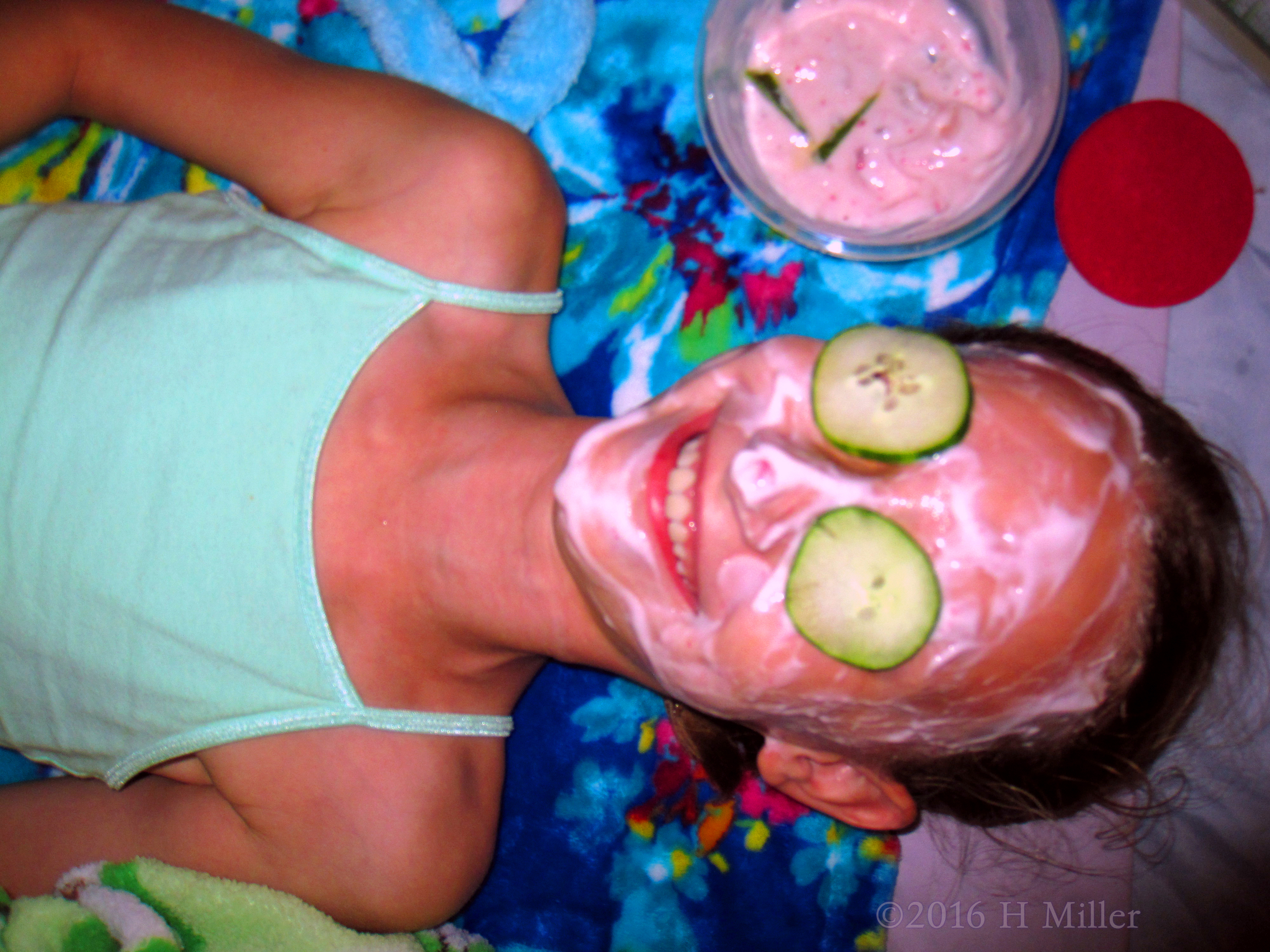 Smiling Big During Her Vanilla Facial Smiling Big During Her Vanilla Facial