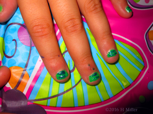 Green And Blue Mini Manicure