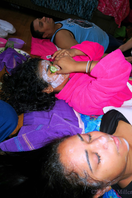 Mom's Facial Is In Progress! Mom's Facial Is In Progress!