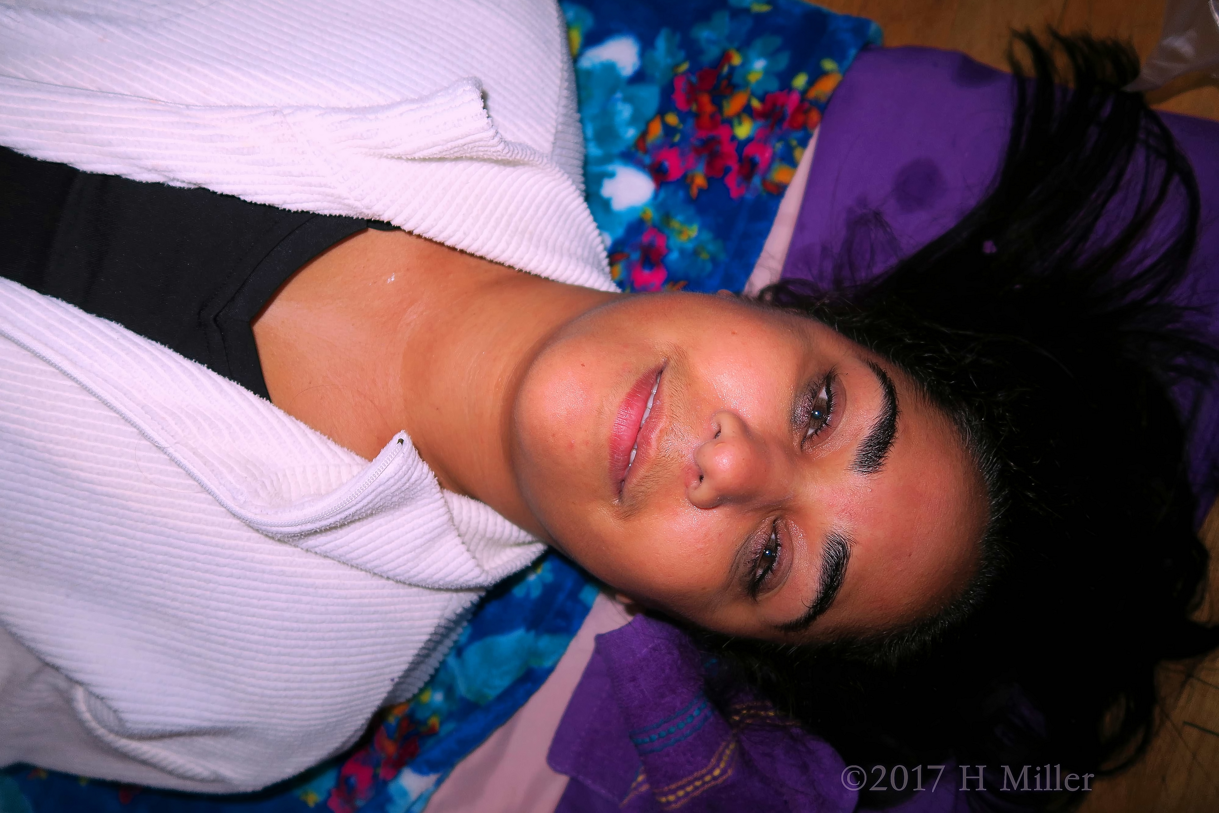 Mom Gives Another Post Facial Smile. Mom Gives Another Post Facial Smile.