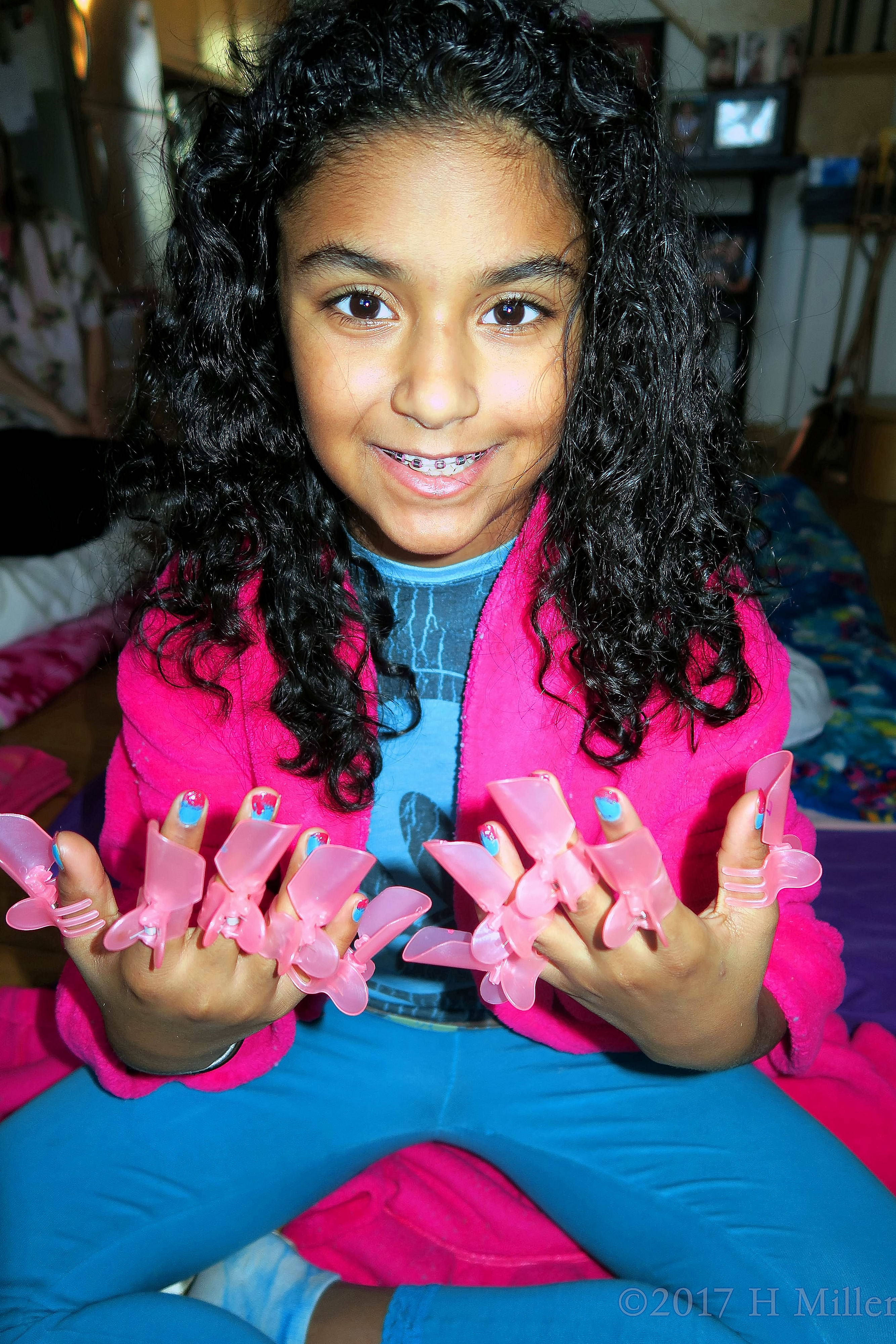 Smiling After Kids Manicures With Nail Protectors On! Smiling After Kids Manicures With Nail Protectors On!