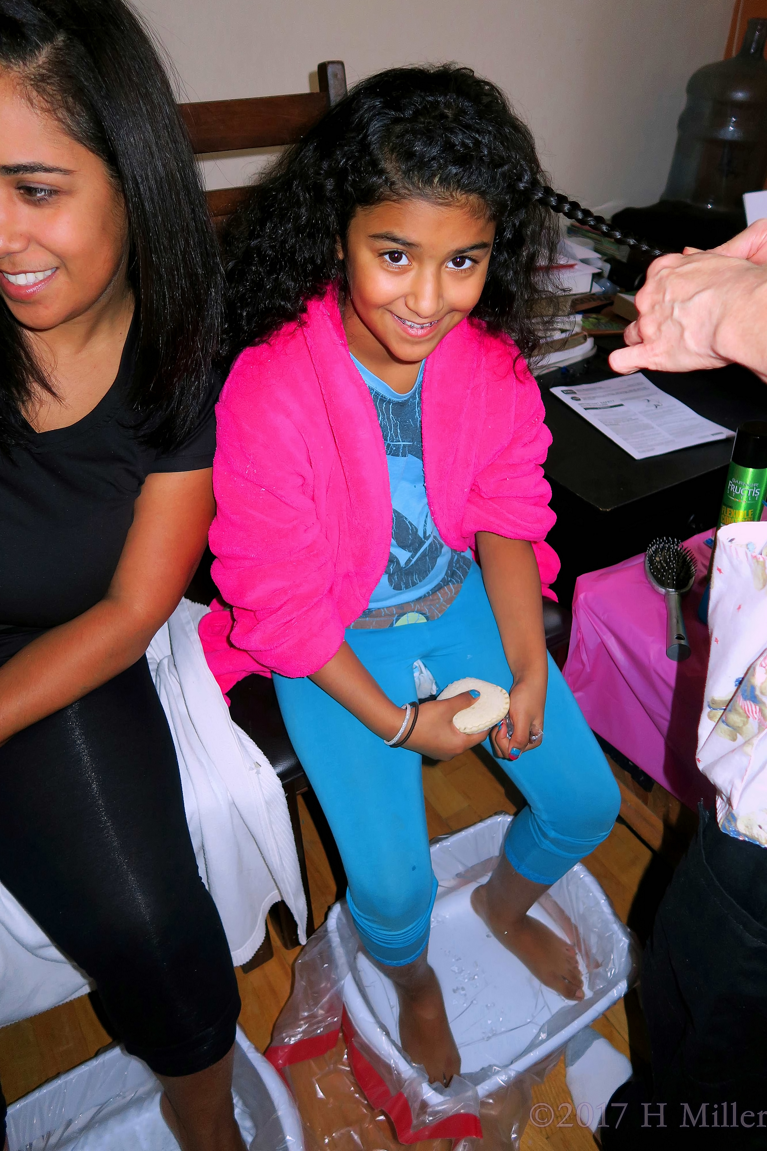 The Birthday Girl Smiles During Kids Pedi Footbaths! The Birthday Girl Smiles During Kids Pedi Footbaths!