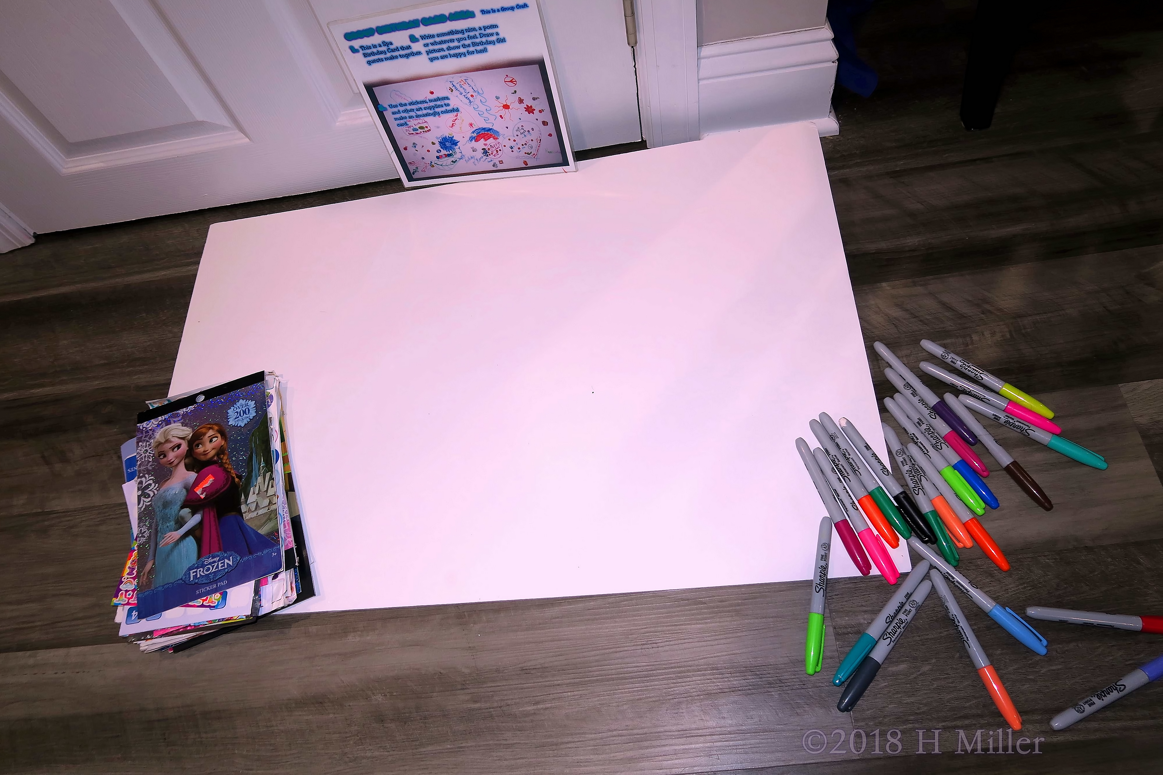 Spa Birthday Card Signing Station Complete With Sharpies For Signing And Stickers! Spa Birthday Card Signing Station Complete With Sharpies For Signing And Stickers!