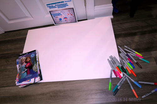 Spa Birthday Card Signing Station Complete With Sharpies For Signing And Stickers! Spa Birthday Card Signing Station Complete With Sharpies For Signing And Stickers!