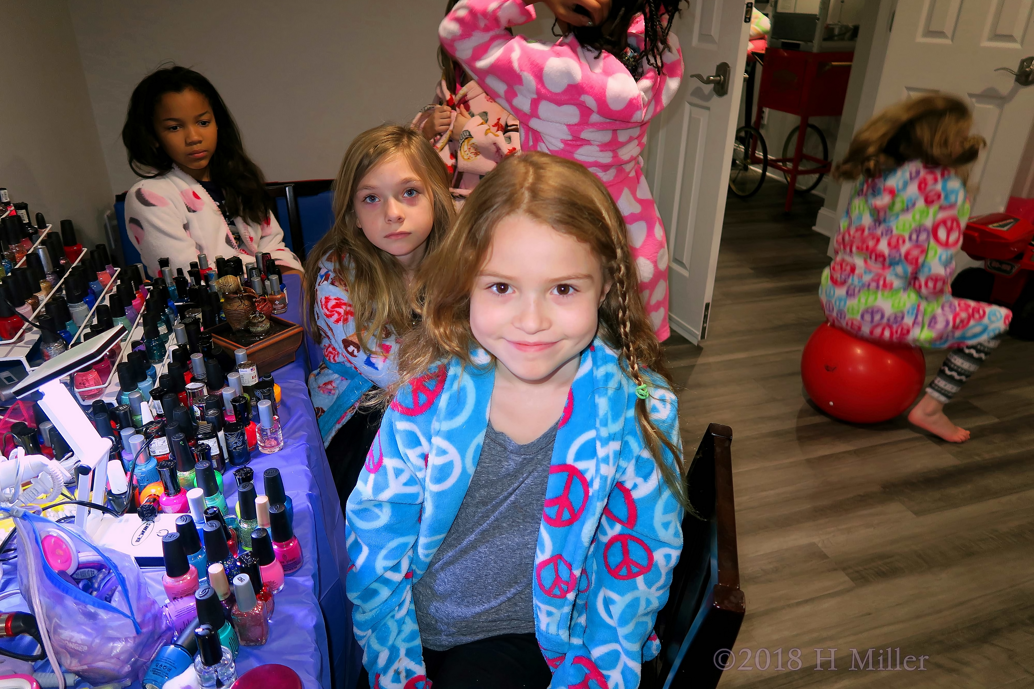 Bouncing And Braids! Party Guest Gets Front Braid For Her Kids Hairstyle! Bouncing And Braids! Party Guest Gets Front Braid For Her Kids Hairstyle!