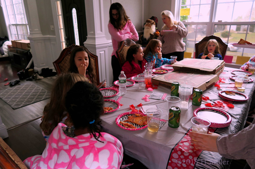 Pizza For The Kids Spa Party Guests! Pizza For The Kids Spa Party Guests!