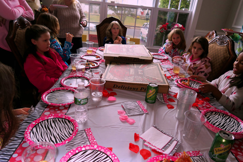 Pizza For The Party Guests! Pizza For The Party Guests!