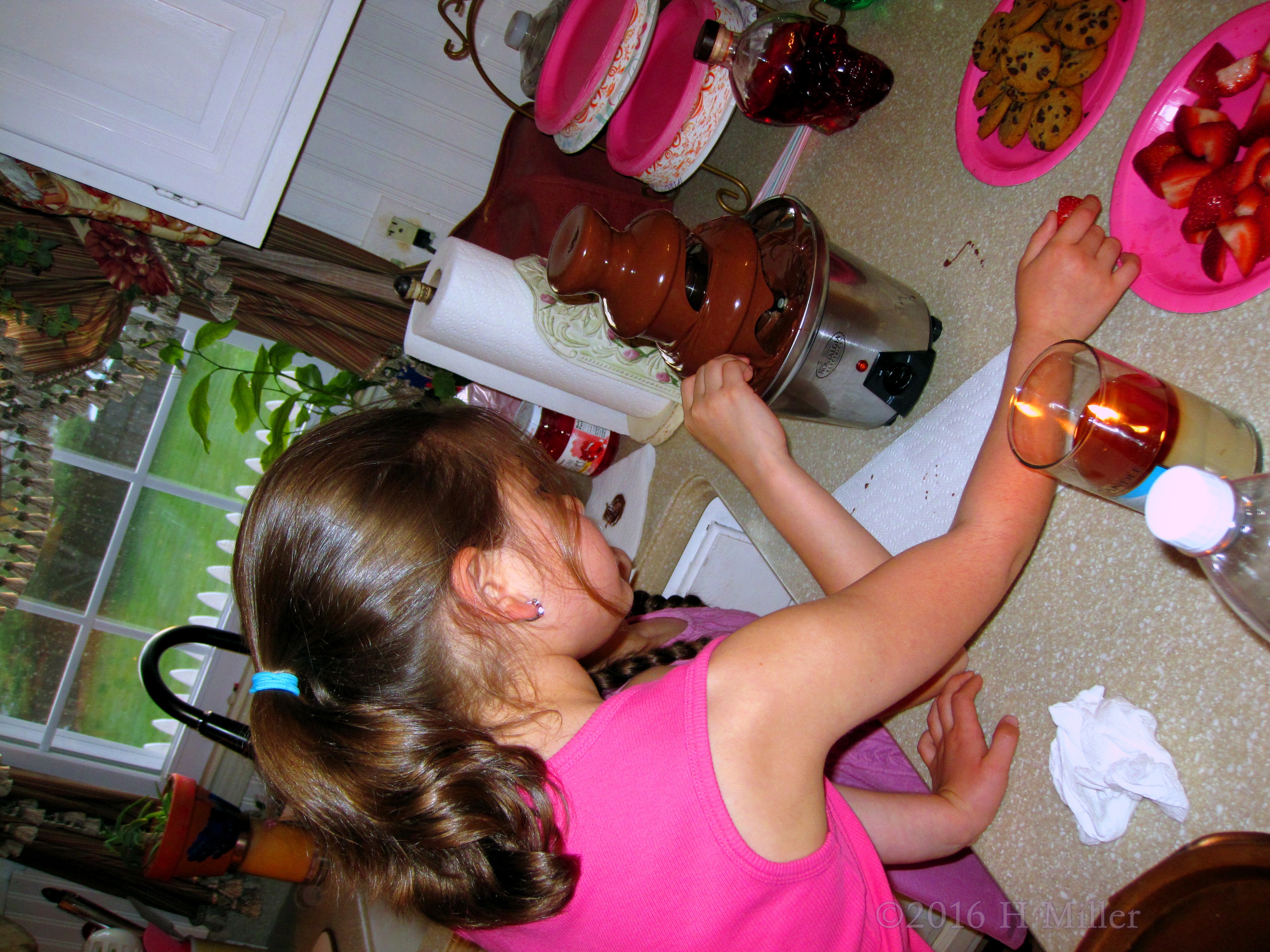 Every Little Girl Loves Chocolate Fondue! 