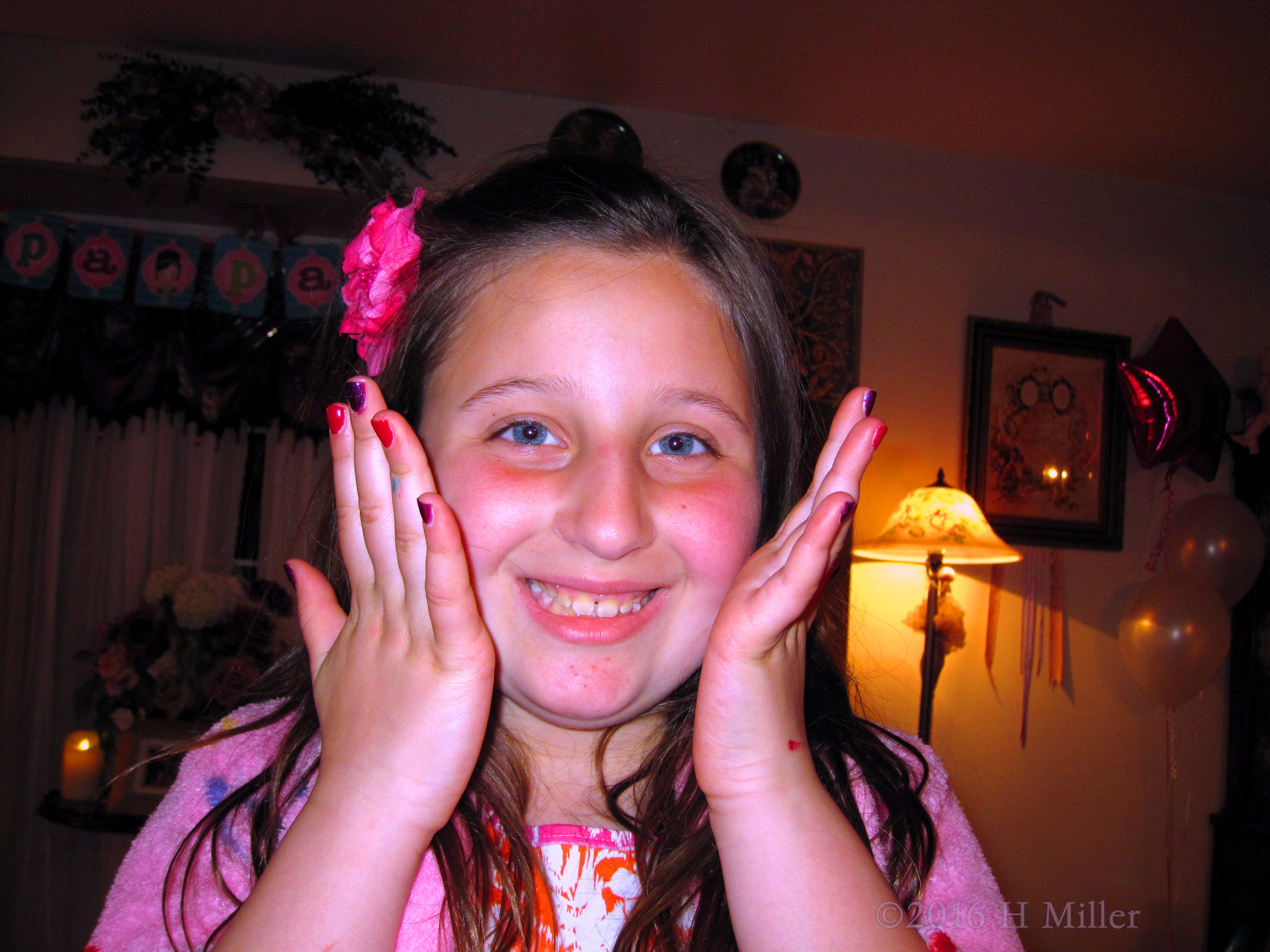 Smiling With Her New Manicure For Girls! Smiling With Her New Manicure For Girls!