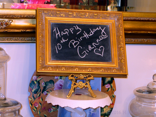 Gianna's Spa Birthday Sign, Made With Love By Mom!