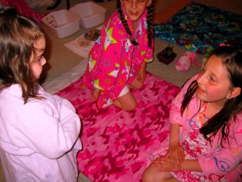 Hanging Out In The Kids Facials And Massage Area. Hanging Out In The Kids Facials And Massage Area.