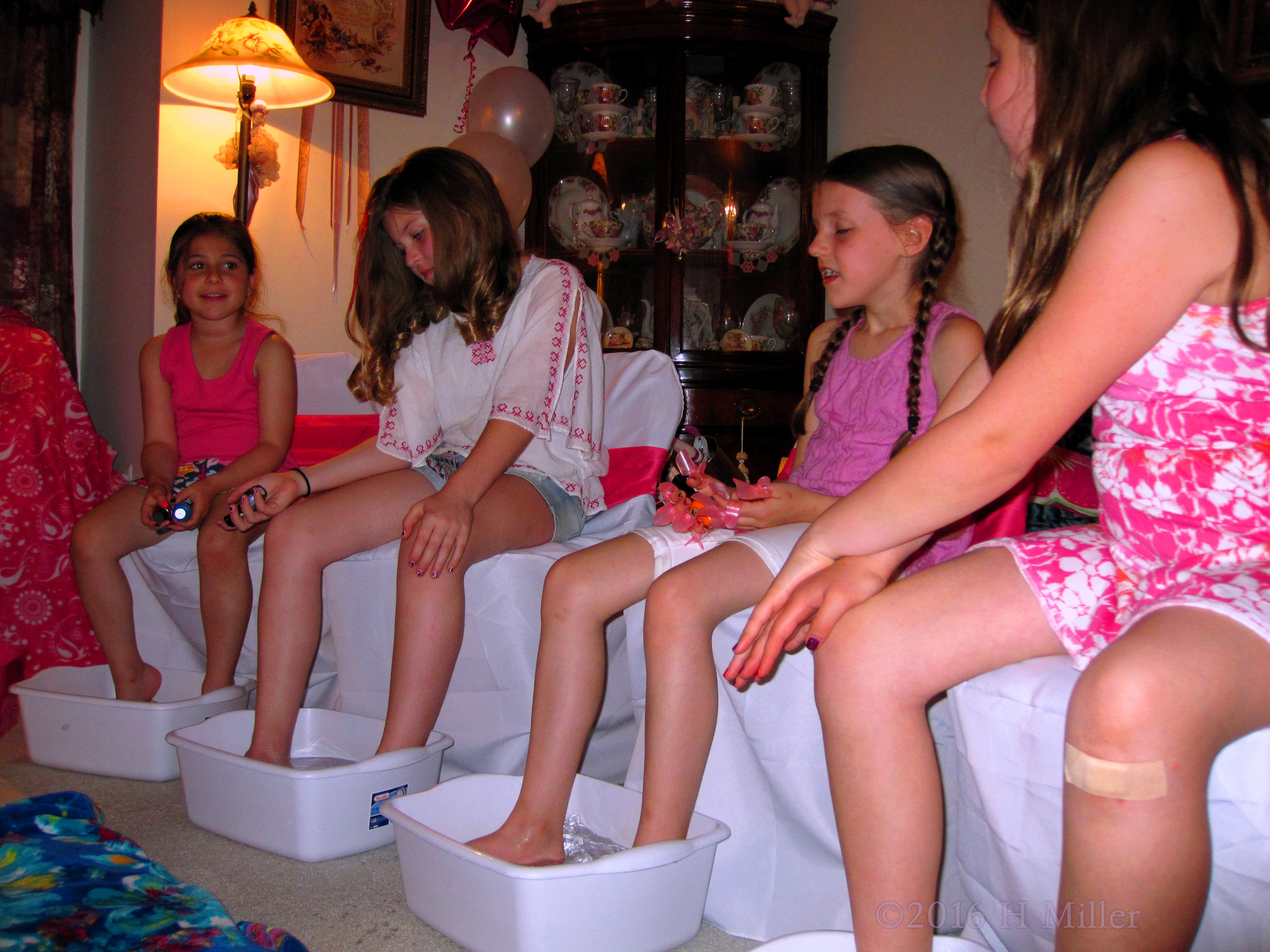 Almost Ready To Start Pedicures For Girls. 