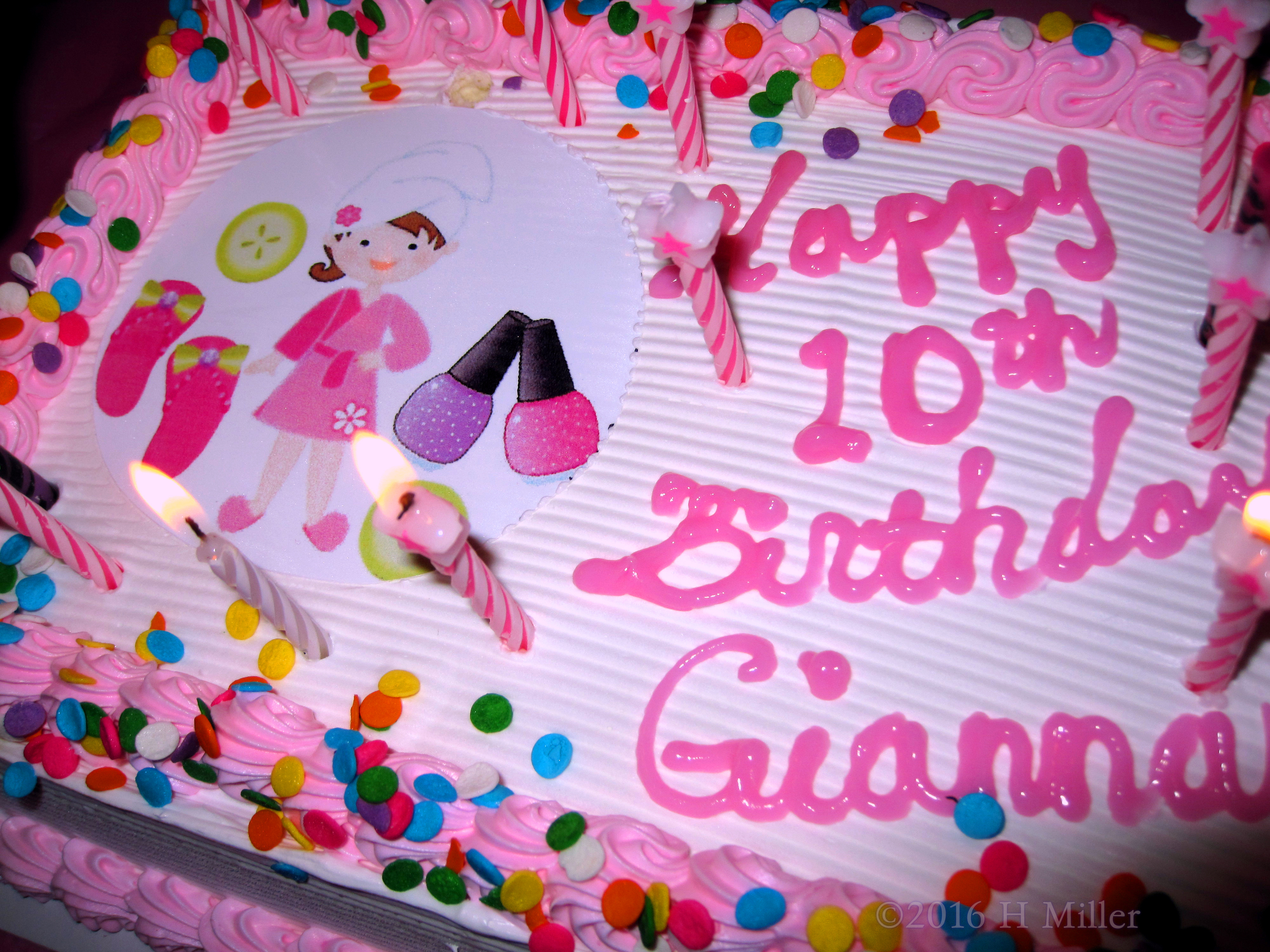 What A Cute Spa Birthday Cake For Gianna! What A Cute Spa Birthday Cake For Gianna!