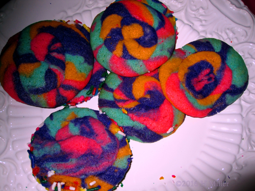 Awesome Rainbow Spa Cookies!