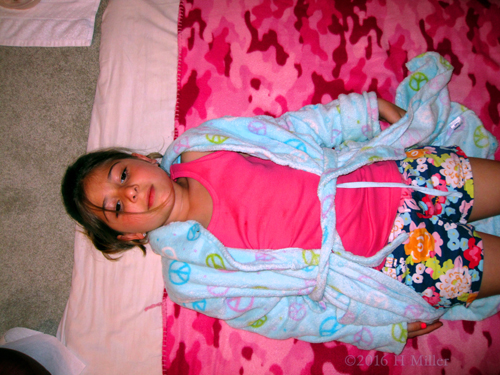 She's Ready For Her Kids Spa Facial Treatment. She's Ready For Her Kids Spa Facial Treatment.