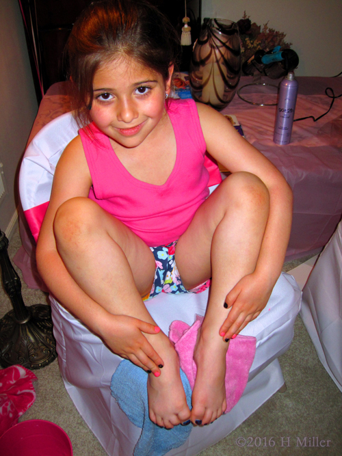 Smiling After Girls Manicures And Pedicures. Smiling After Girls Manicures And Pedicures.