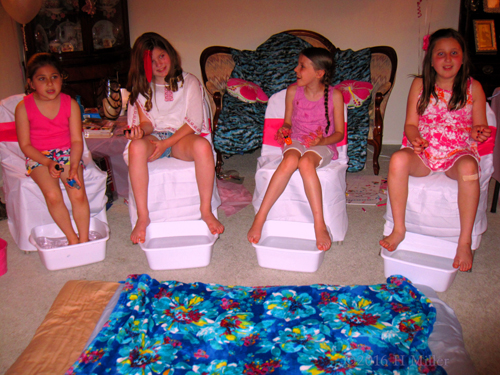 Smiling During Kids Pedicures. Smiling During Kids Pedicures.