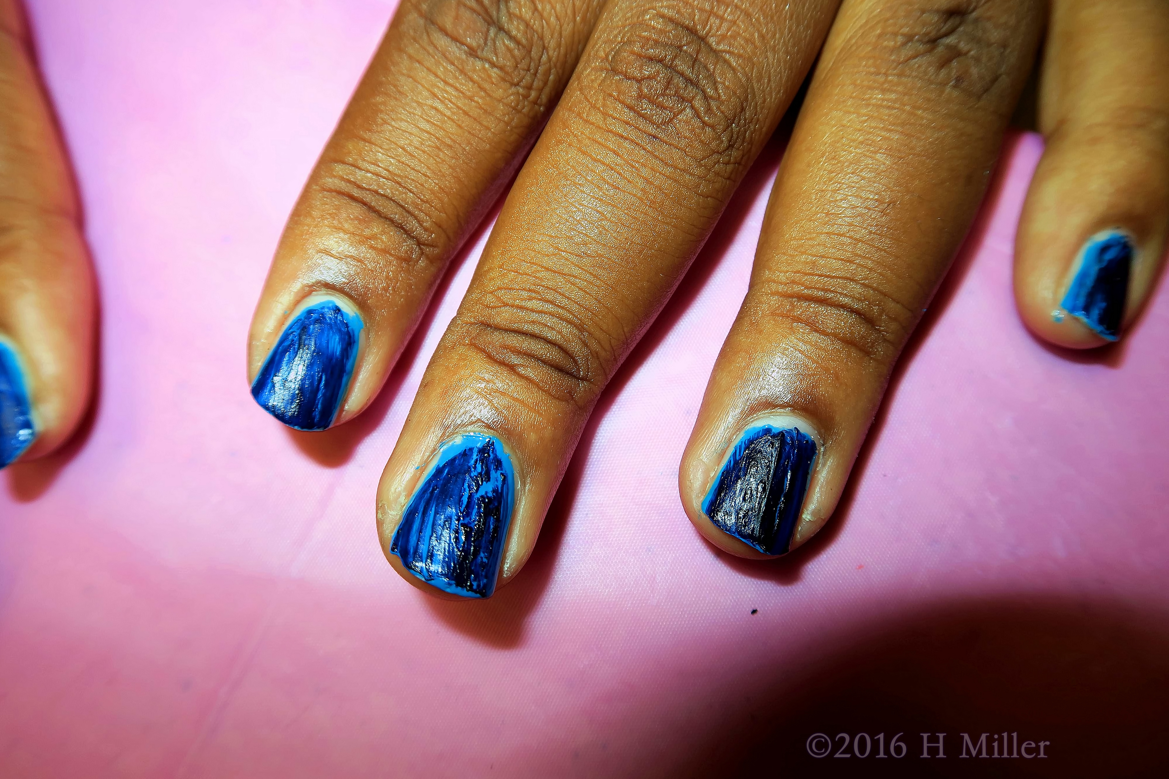 Cute Blue Mini Mani Cute Blue Mini Mani