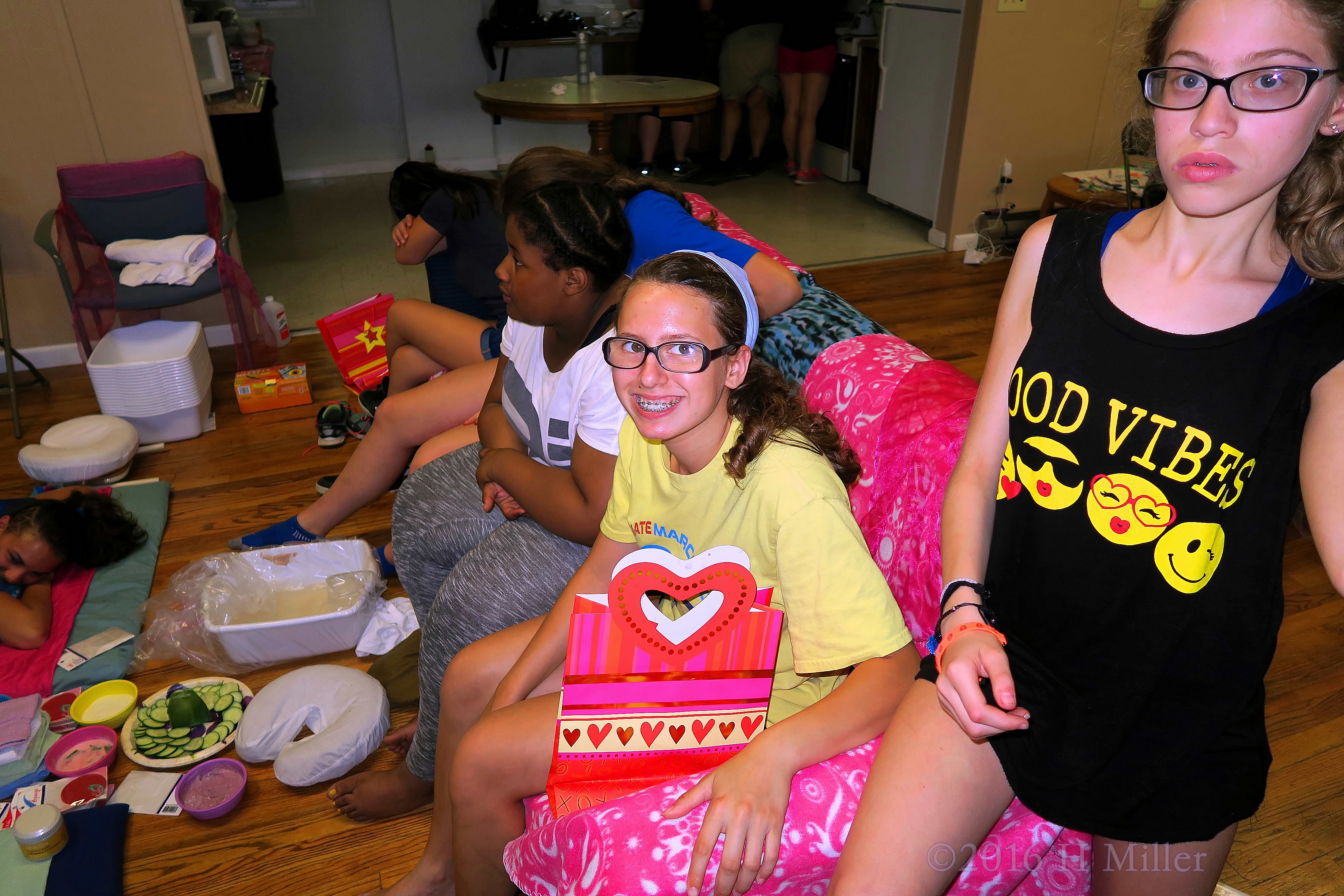 Hanging Out By The Kids Facials Area Hanging Out By The Kids Facials Area