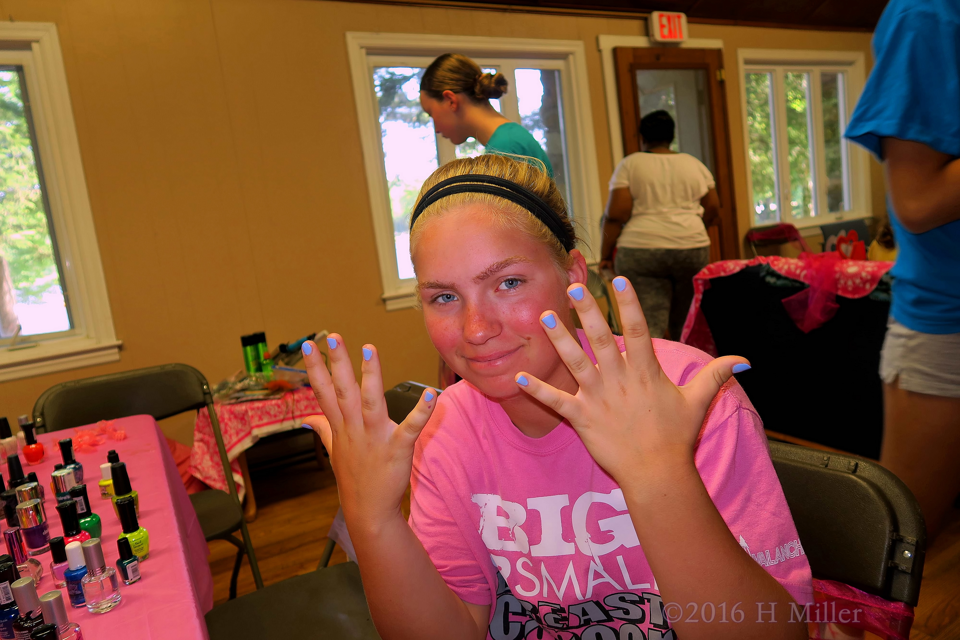 She Loves Her New Baby Blue Manicure She Loves Her New Baby Blue Manicure