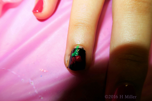 Cute Red Kids Manicure Cute Red Kids Manicure