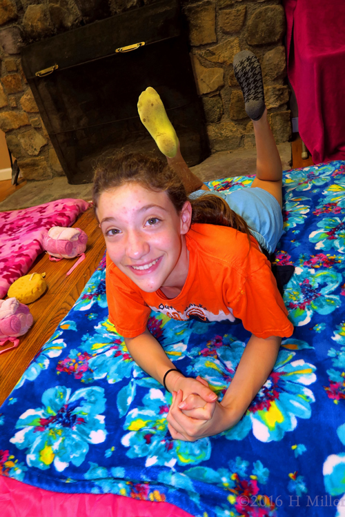 Smiling Big And Excited For Her Massage! Smiling Big And Excited For Her Massage!