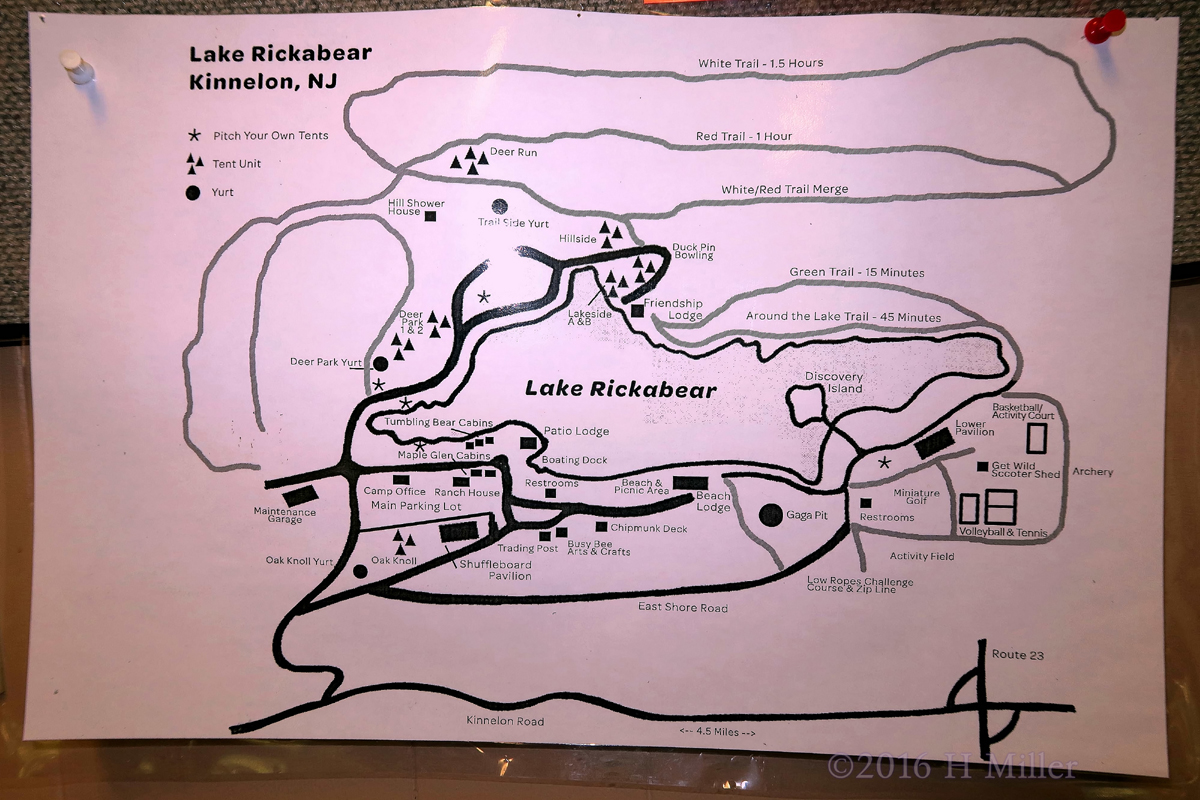 Lake Rickabear Map 