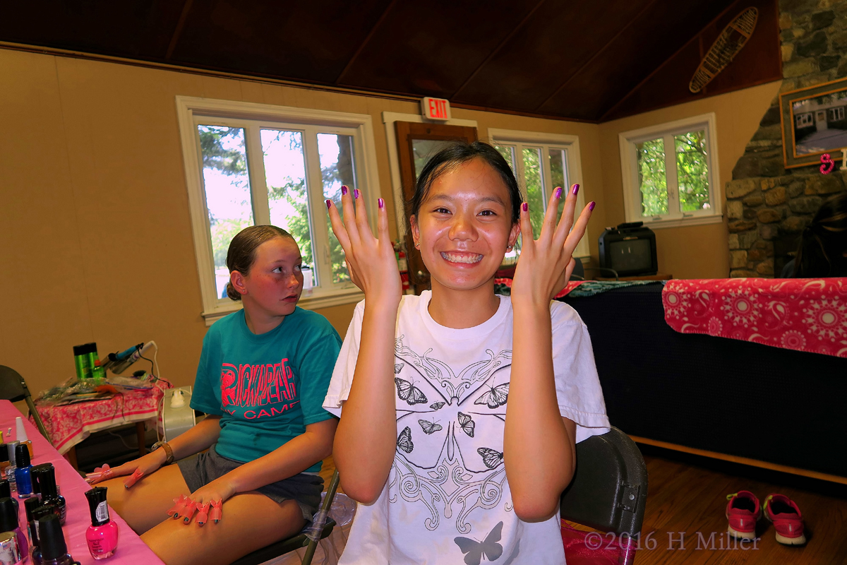 She Loves Her Adorable New Mini Mani 