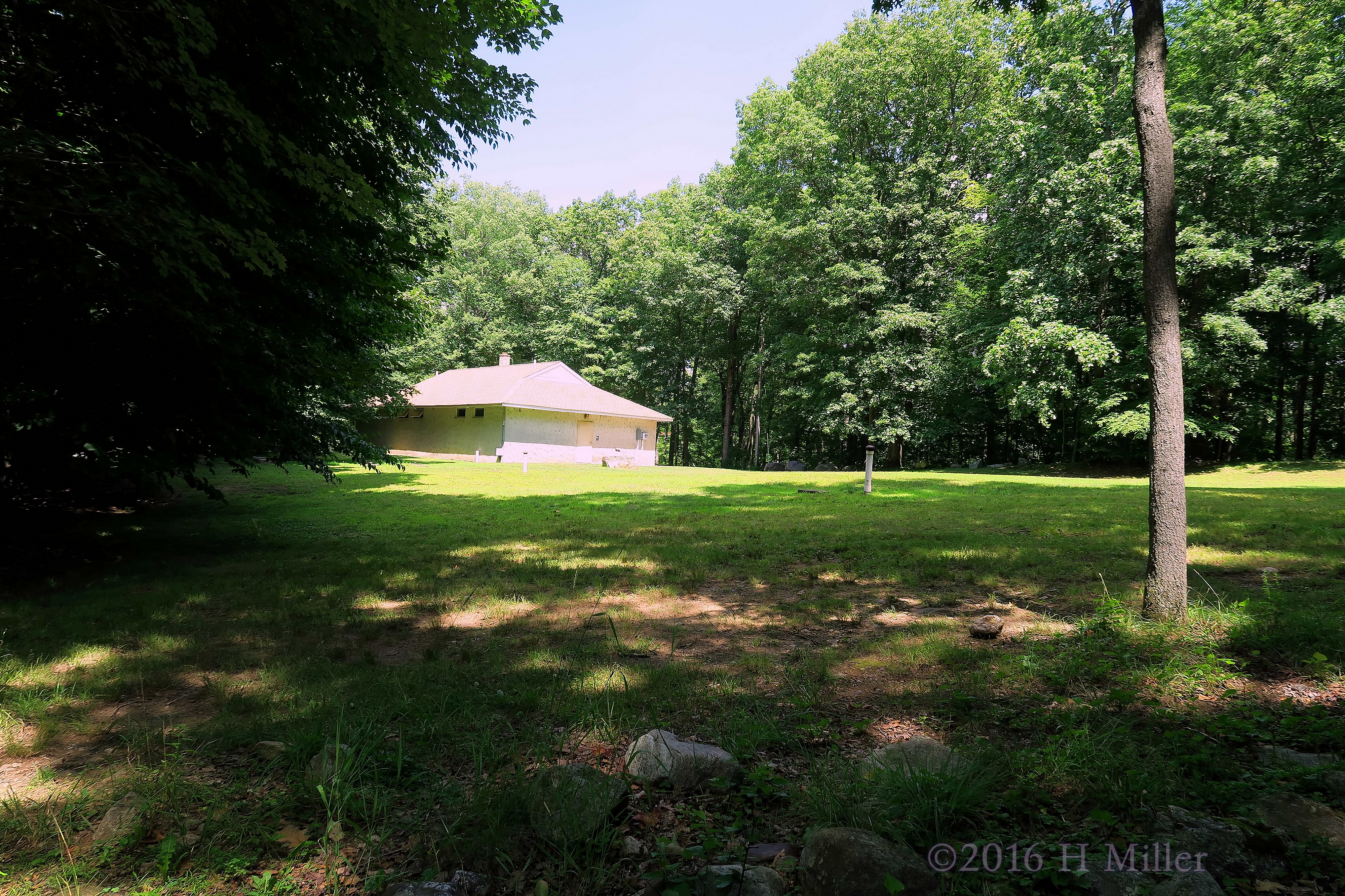 A Beautiful Green Field At Camp Rickabear 