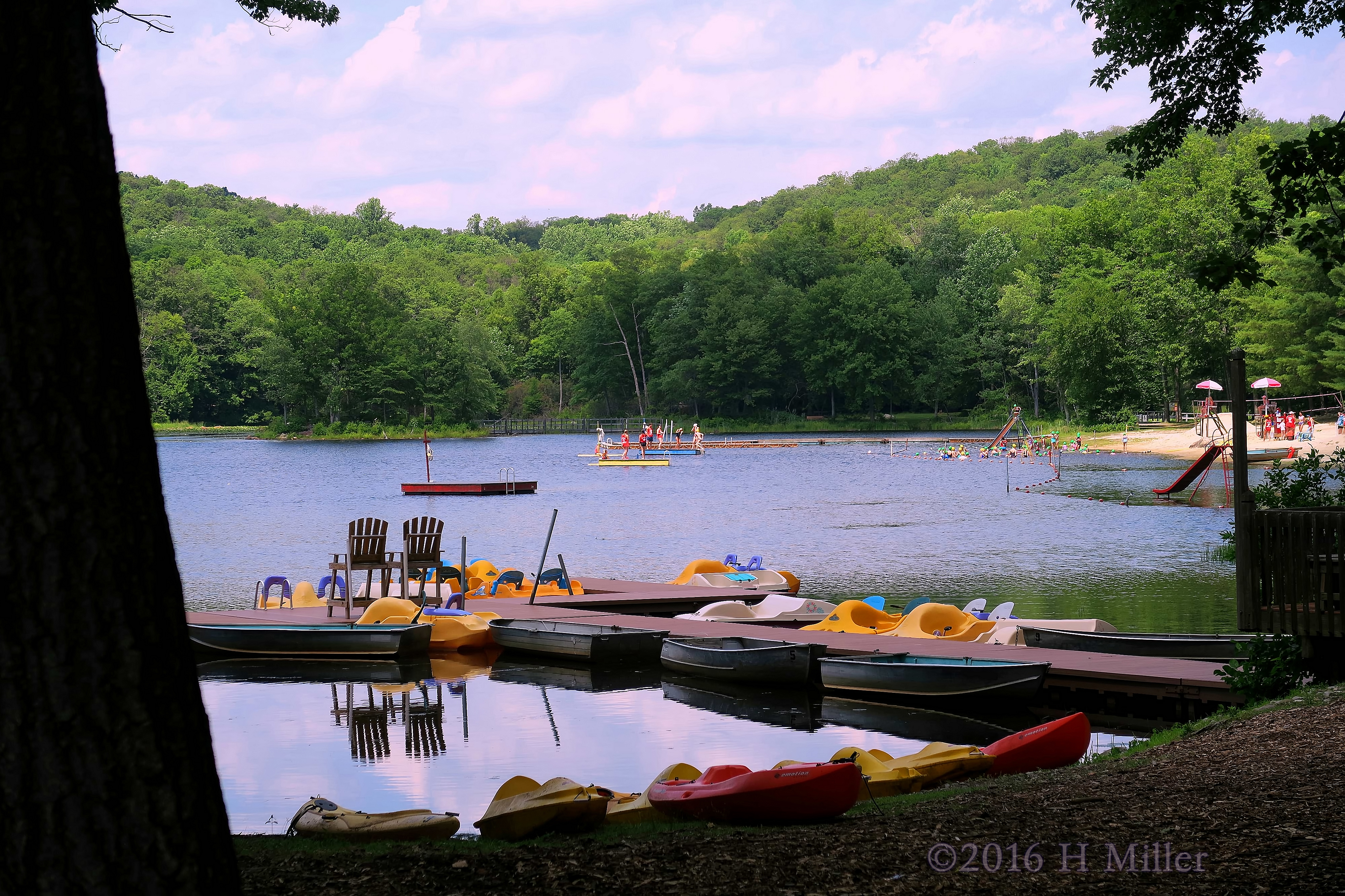 Kayaks And Canoes On Camp Rickabear 