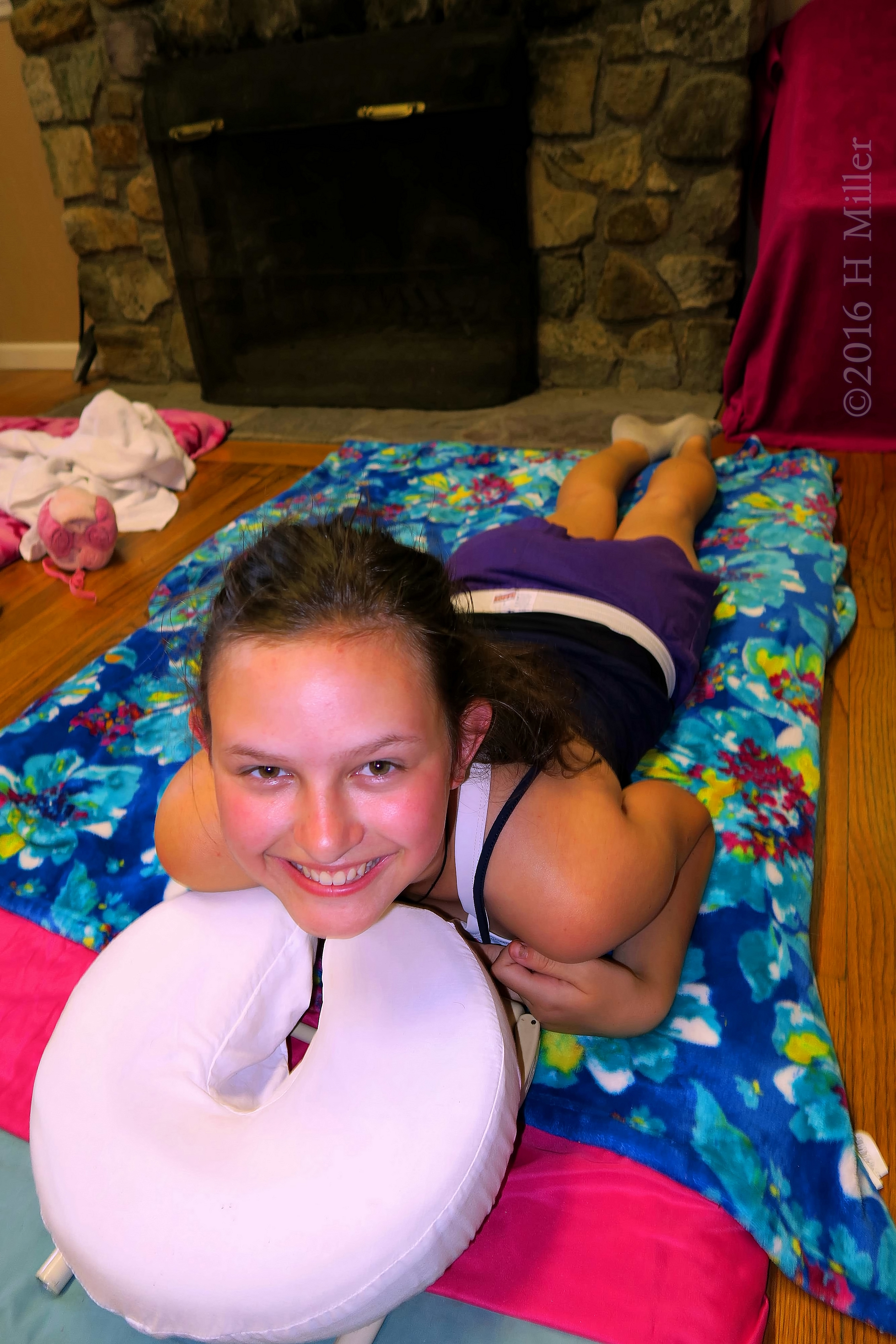 She's Smiling Big And Ready For Kids Massage! She's Smiling Big And Ready For Kids Massage!